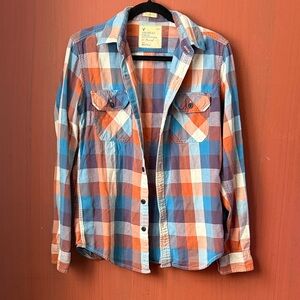 American Eagle Outfitters Multicolor Plaid Shirt